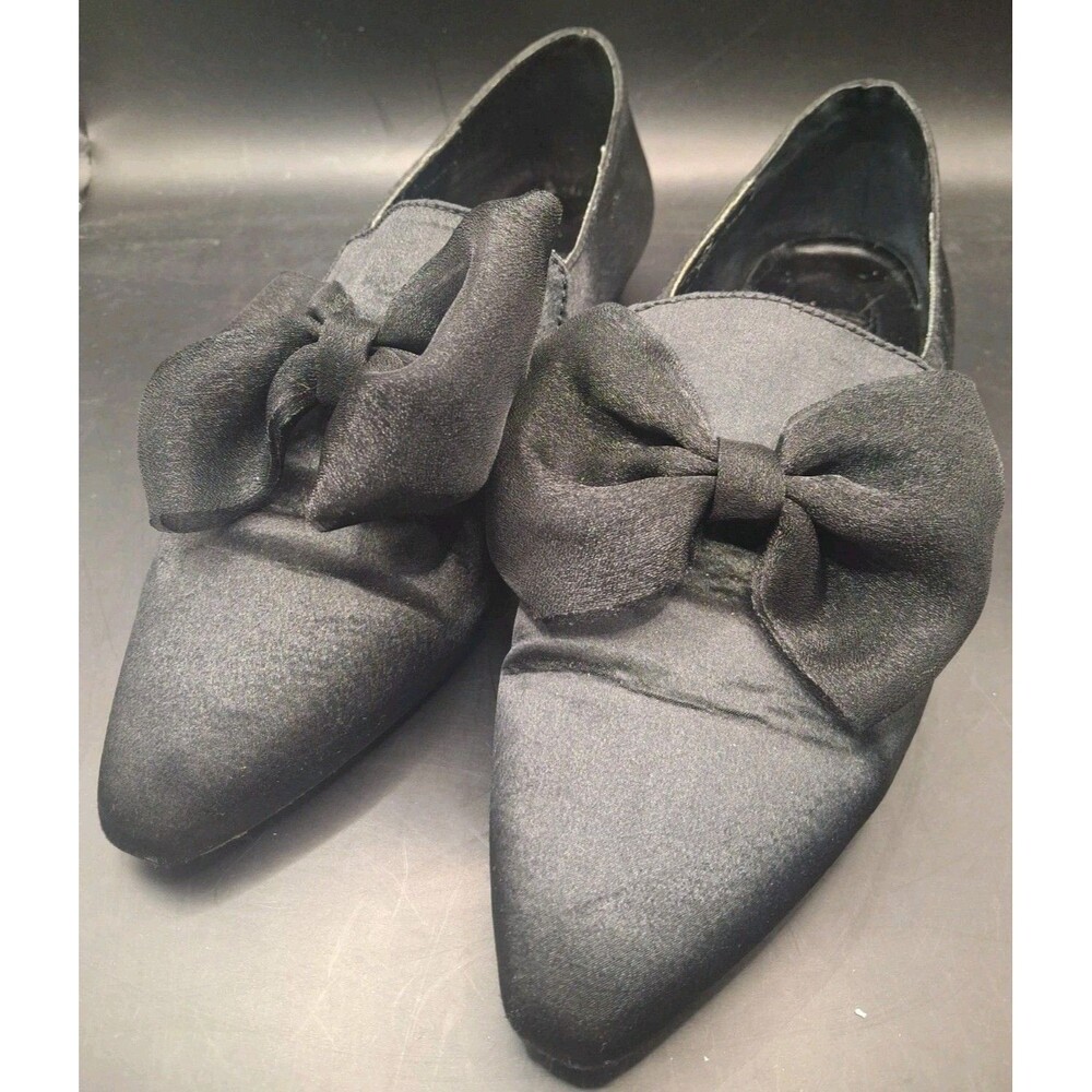 Chinese Laundry Black Flats with Bow Size 7 M